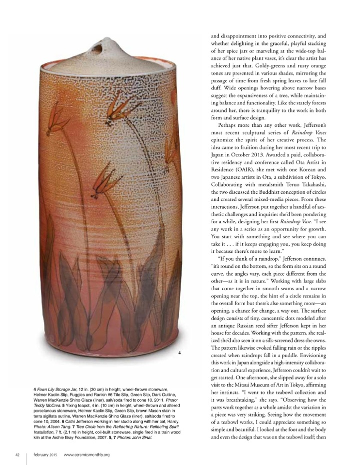 Ceramics Monthy Article
